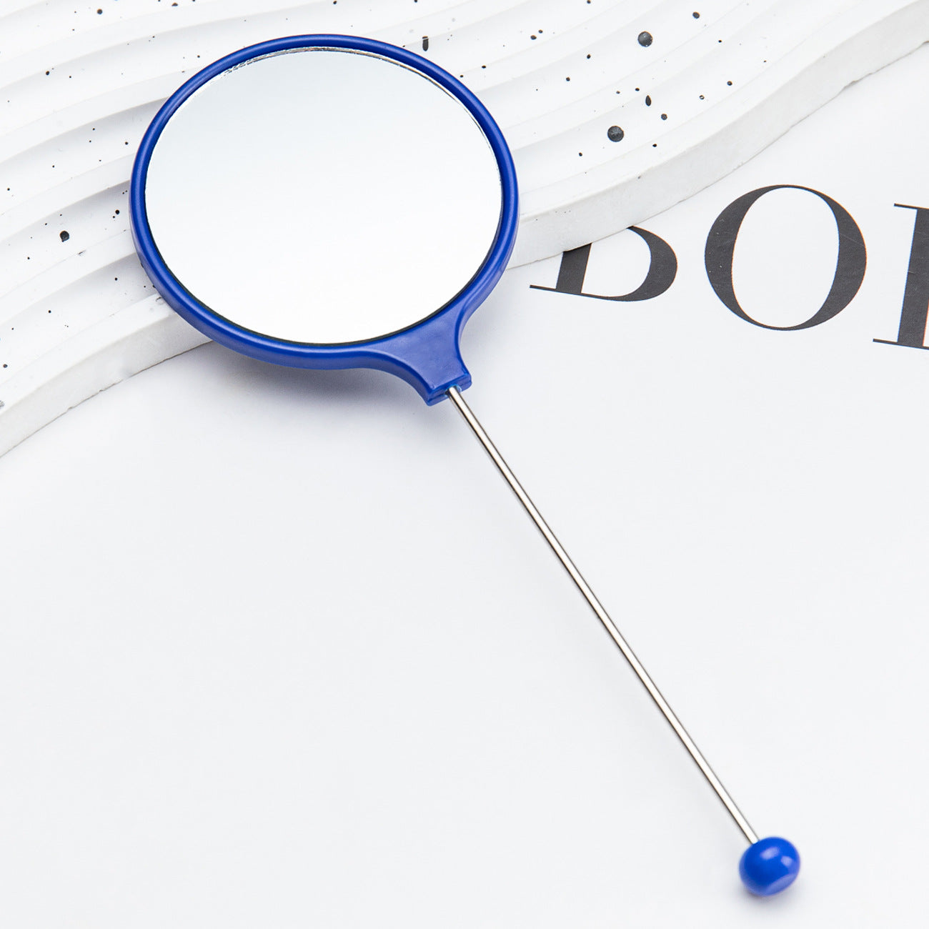 Wholesale Hand Holding Round DIY Beaded Small Mirror Portable HD Mirror Handheld Mirror